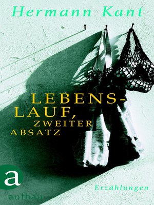 cover image of Lebenslauf, zweiter Absatz